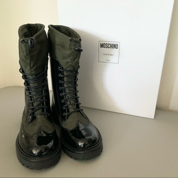 Moschino combat boots main image 8